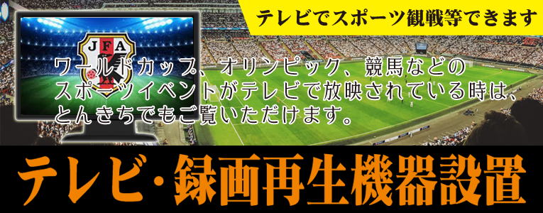 テレビ観戦できます！